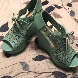 Mint Color Beautiful Platforms